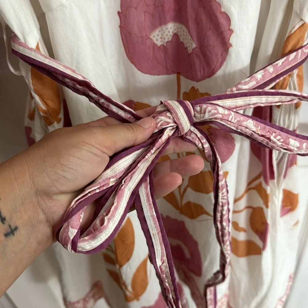Anthropologie Sue Sartor flounce shorty dress L - Picture 10 of 16